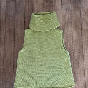 Esprit Sleeveless Turtleneck Knit Top - Light Green